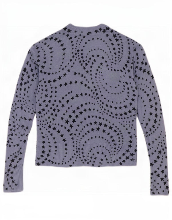 Marks & Spencer Suéter con Cuello en V para Mujer UK 40 Azul Medio