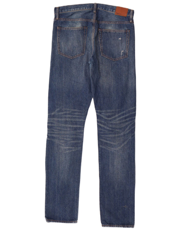 Gap Mens Krooley Distressed Skinny Jeans W30 L32 Blue Cotton