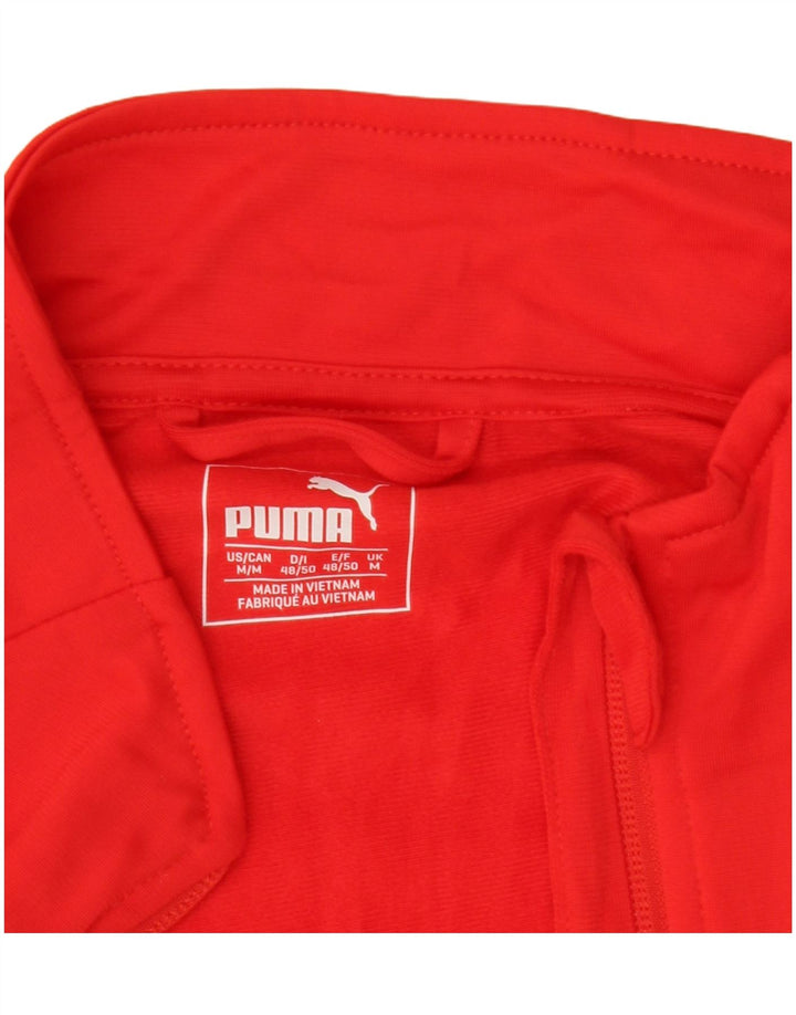 Puma Chaqueta de chándal para hombre, color rojo medio