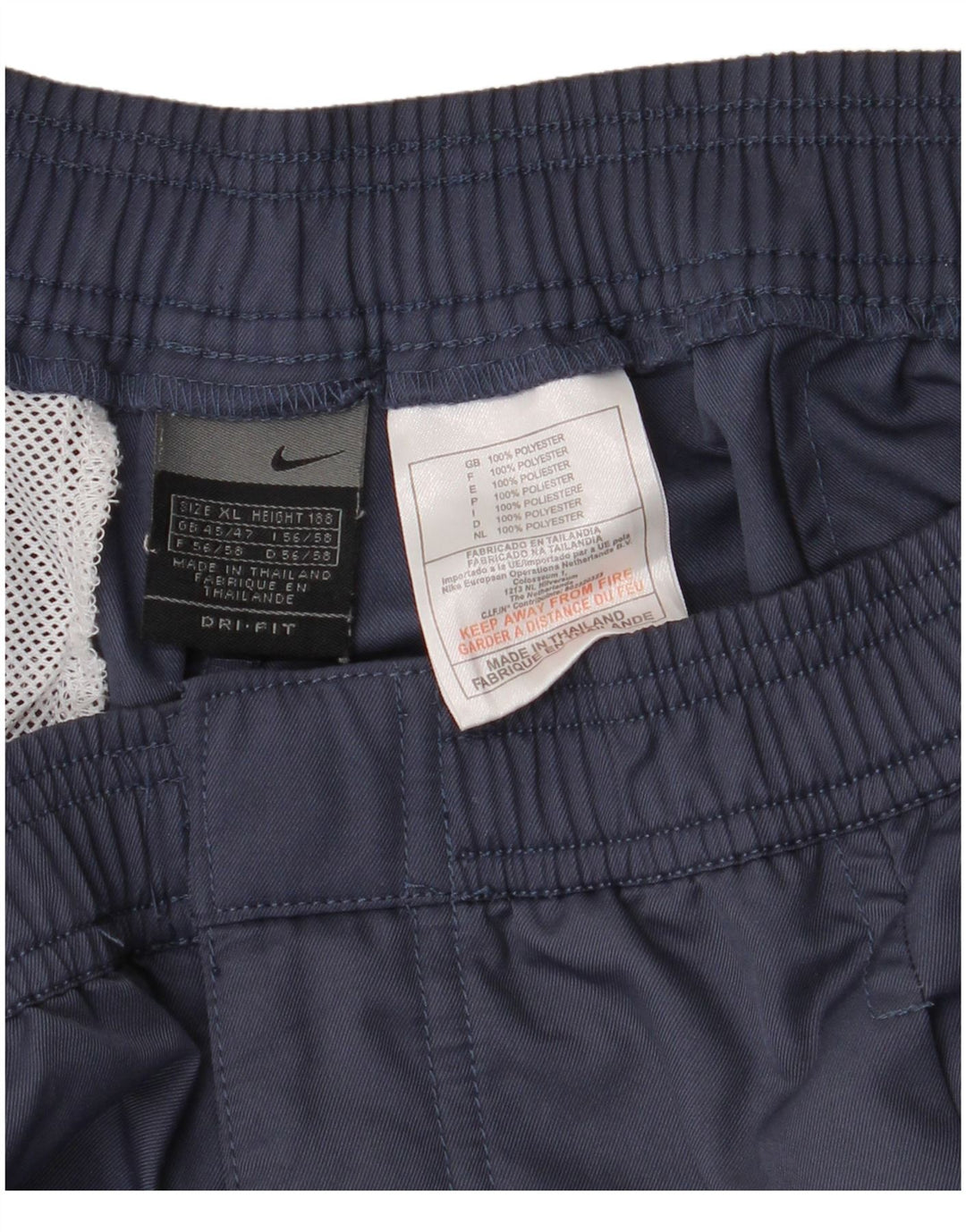 NIKE Pantalones cortos chinos Dri Fit Pegged para hombre UK 45/47 XL W38 Poliéster azul marino