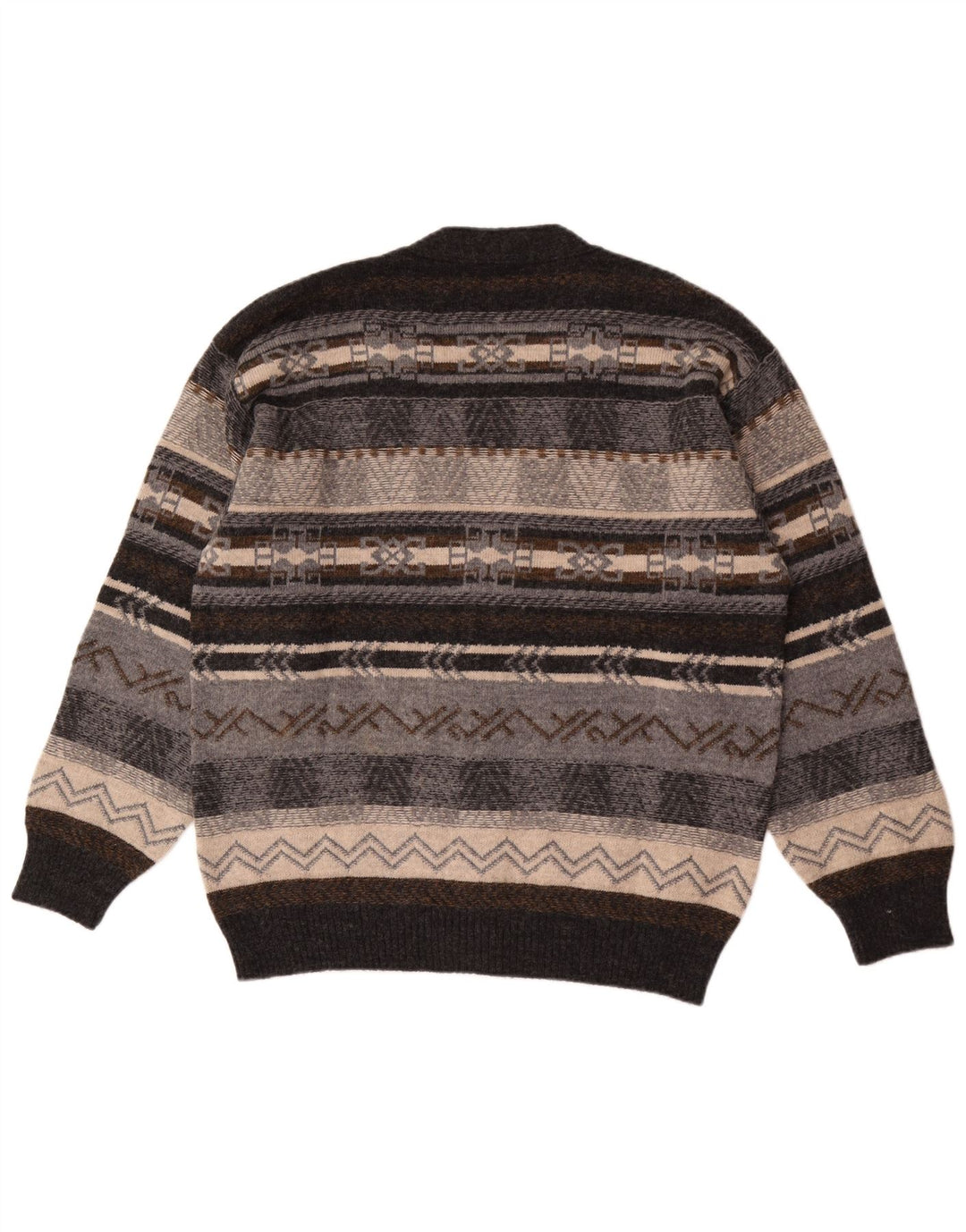 Gioferrari Cárdigan Hombre IT 54 XL Lana Geométrica Gris