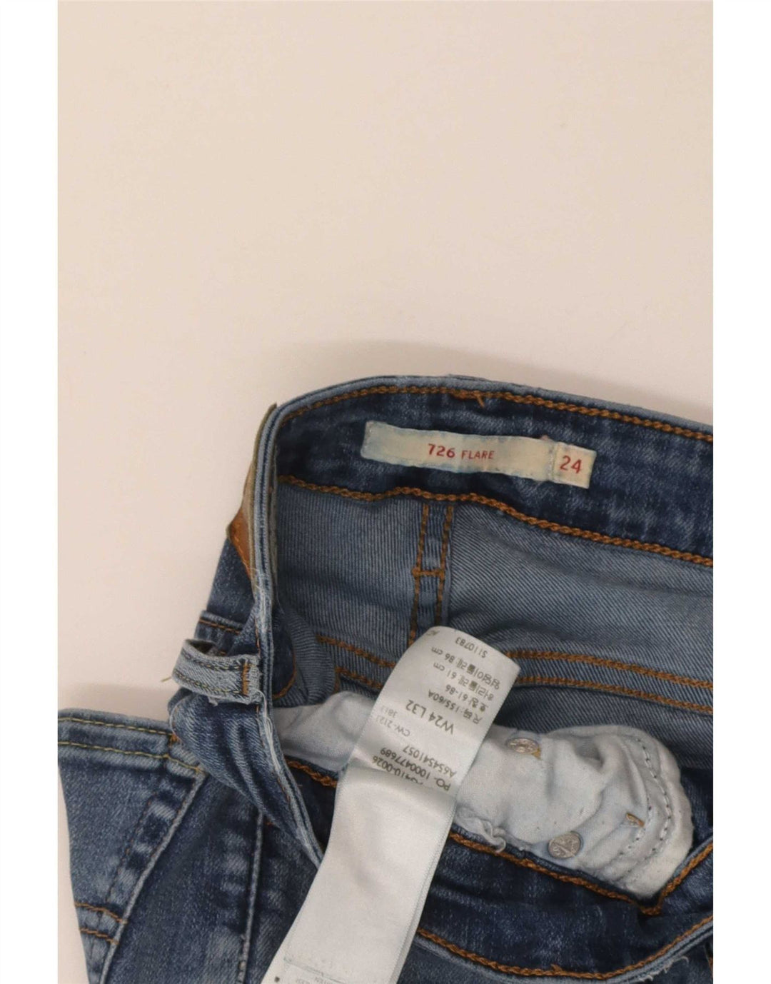 Vaqueros Levi's Mujer 726 Acampanados W24 L32 Algodón Azul