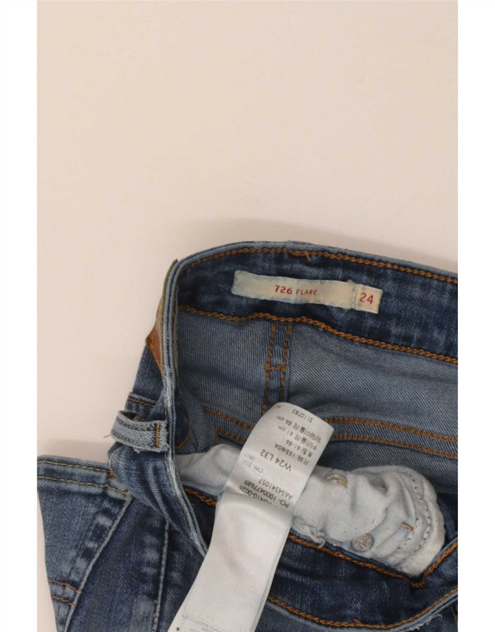Vaqueros Levi's Mujer 726 Acampanados W24 L32 Algodón Azul
