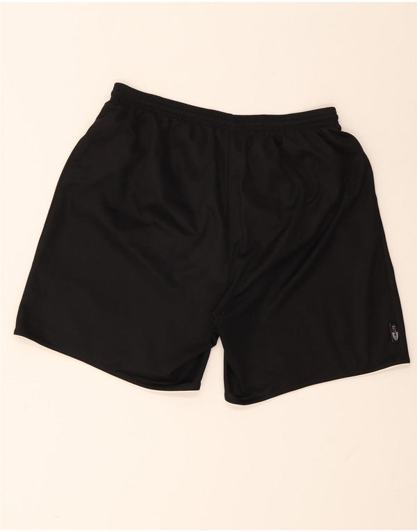 Adidas Mens Climalite Sport Shorts Grande Negro Rayas Poliéster