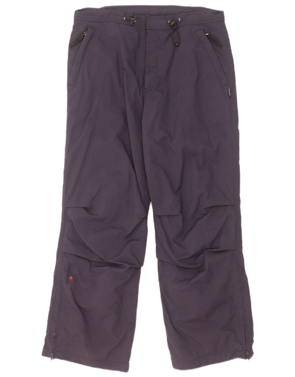 Pantalón cortavientos recto canadiense para hombre mediano W34 L29 azul marino
