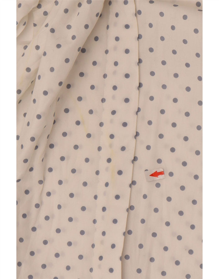 Emmanuel Schvili Camisa Mujer UK 40 XL Blanco Moteado
