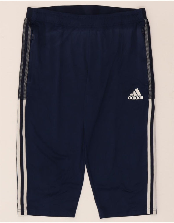 Adidas Mens Aeroready Bermuda Sport Shorts Grande Azul Marino Poliéster