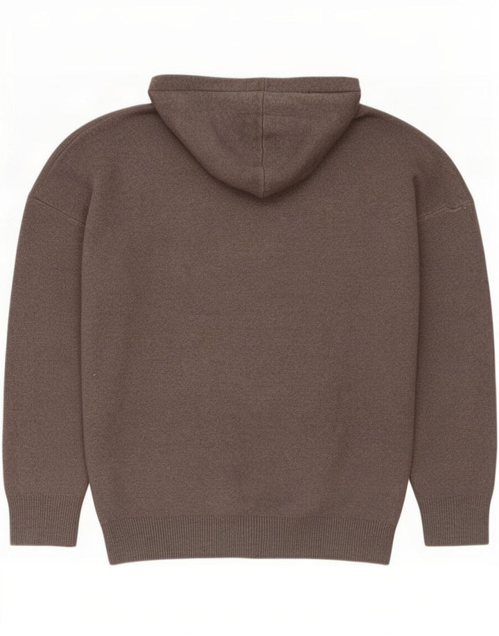 Zara Hombre Jersey Con Capucha Viscosa Gris Medio