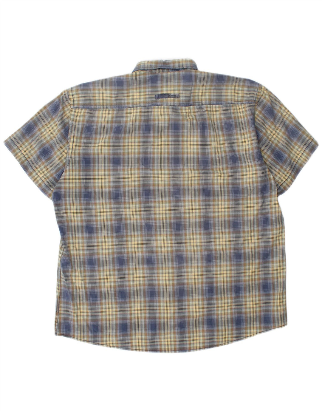 CAMEL ACTIVE Camisa de manga corta para hombre Regular Fit XL Blue Check