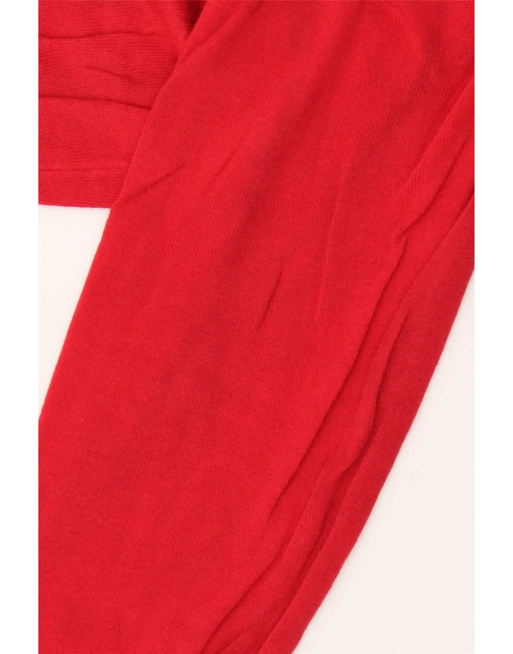 Zara Hombre Jersey Cuello Redondo Jersey Grande Algodón Rojo