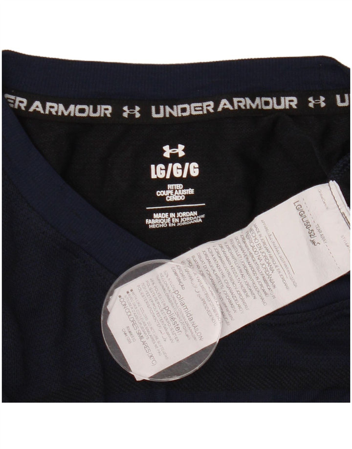 Under Armour Camiseta para hombre Top Large Nylon azul marino