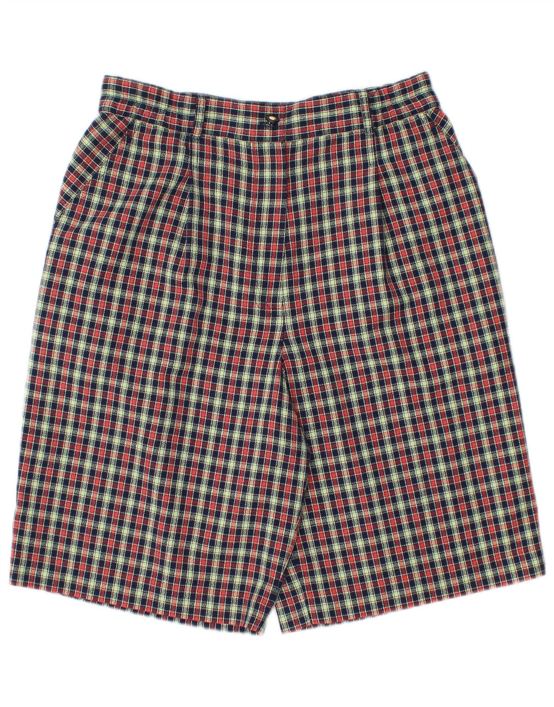 Alice Collins Pantalones cortos chinos para mujer UK 12 Medium W30 Cuadros multicolores