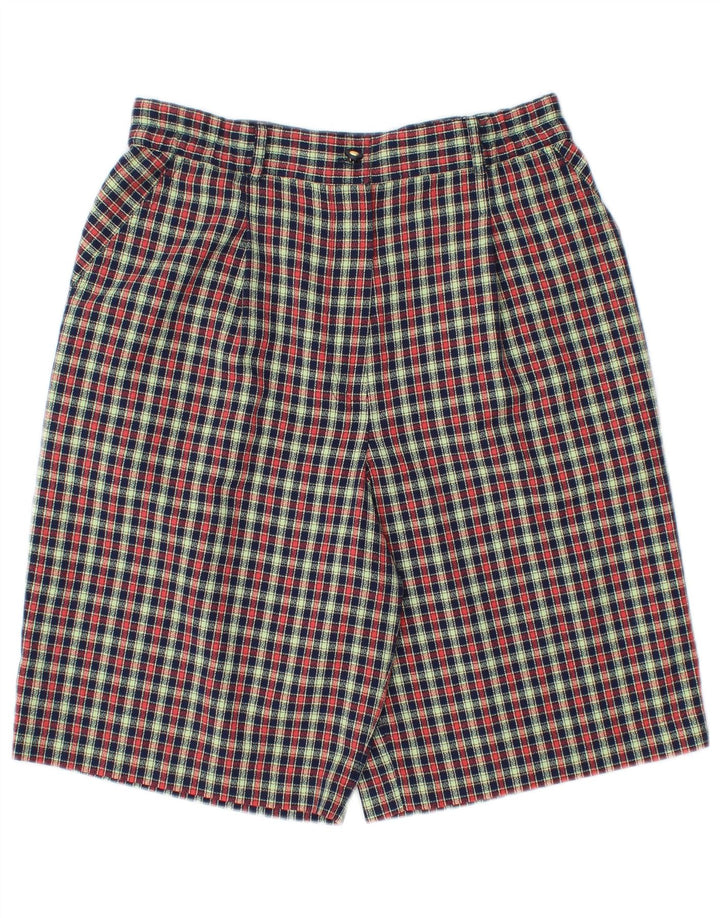 Alice Collins Pantalones cortos chinos para mujer UK 12 Medium W30 Cuadros multicolores