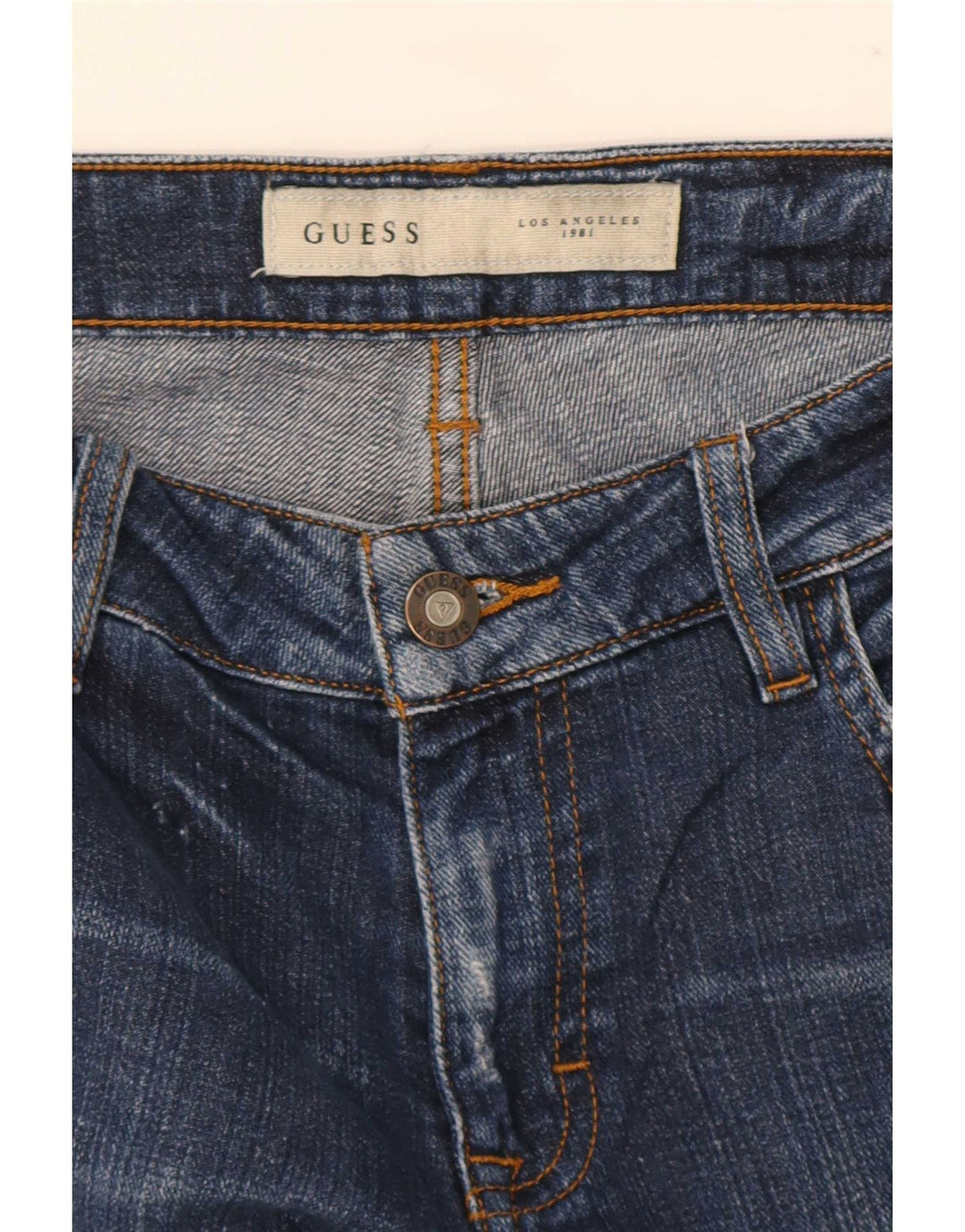 Guess Vaqueros ajustados desgastados para hombre W27 L28 Azul