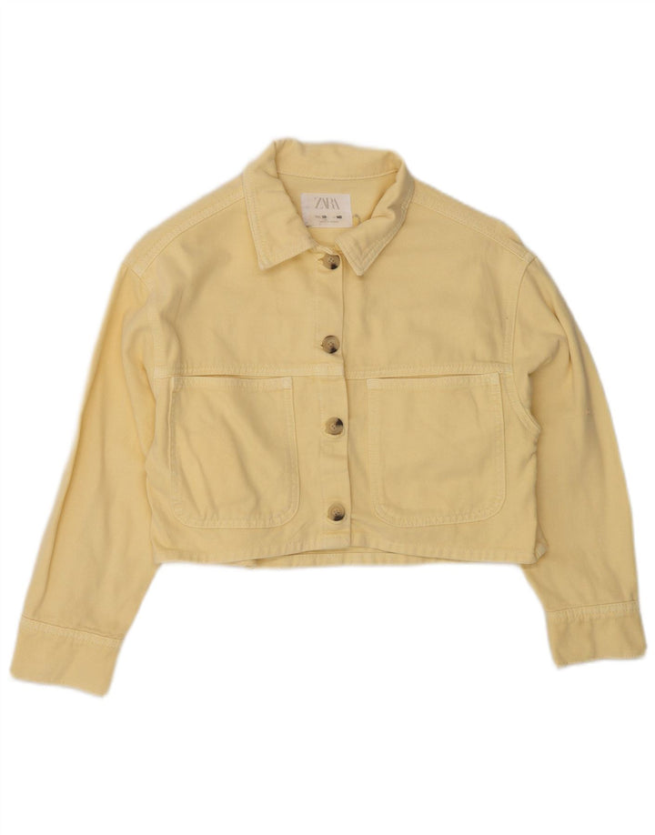 Zara Cazadora Bomber Corta Niña 9-10 Años Amarillo