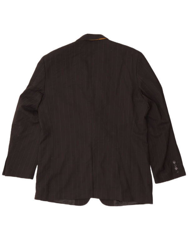 Kartel Chaqueta tipo blazer de 2 botones para hombre UK 44 2XL Poliéster a rayas negras
