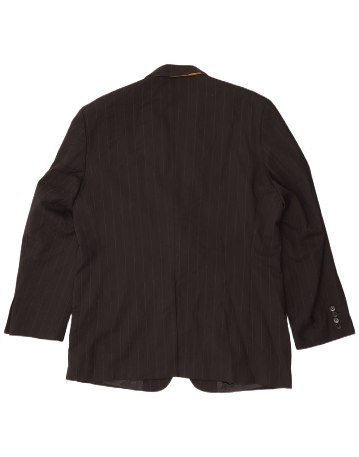 Kartel Chaqueta tipo blazer de 2 botones para hombre UK 44 2XL Poliéster a rayas negras