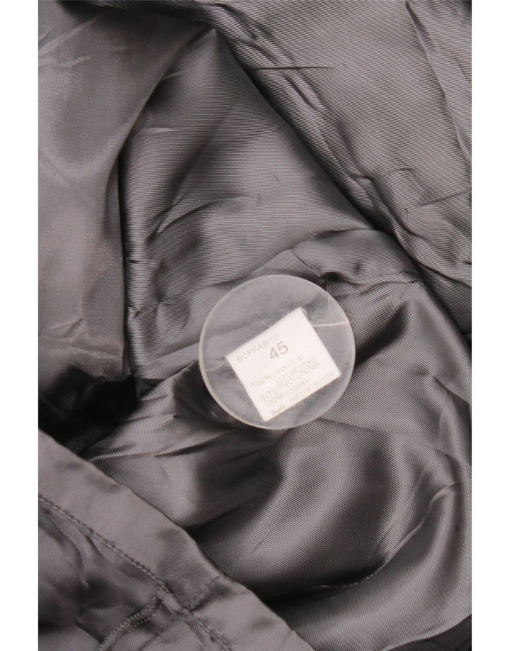 Delia Ferrari Abrigo holgado para mujer IT 45 Lana gris grande