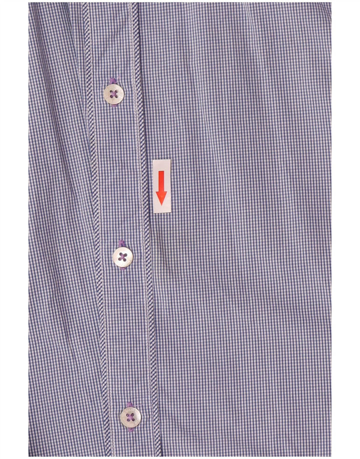 Ted Baker Camisa para hombre Talla 6 2XL Azul marino Cuadros