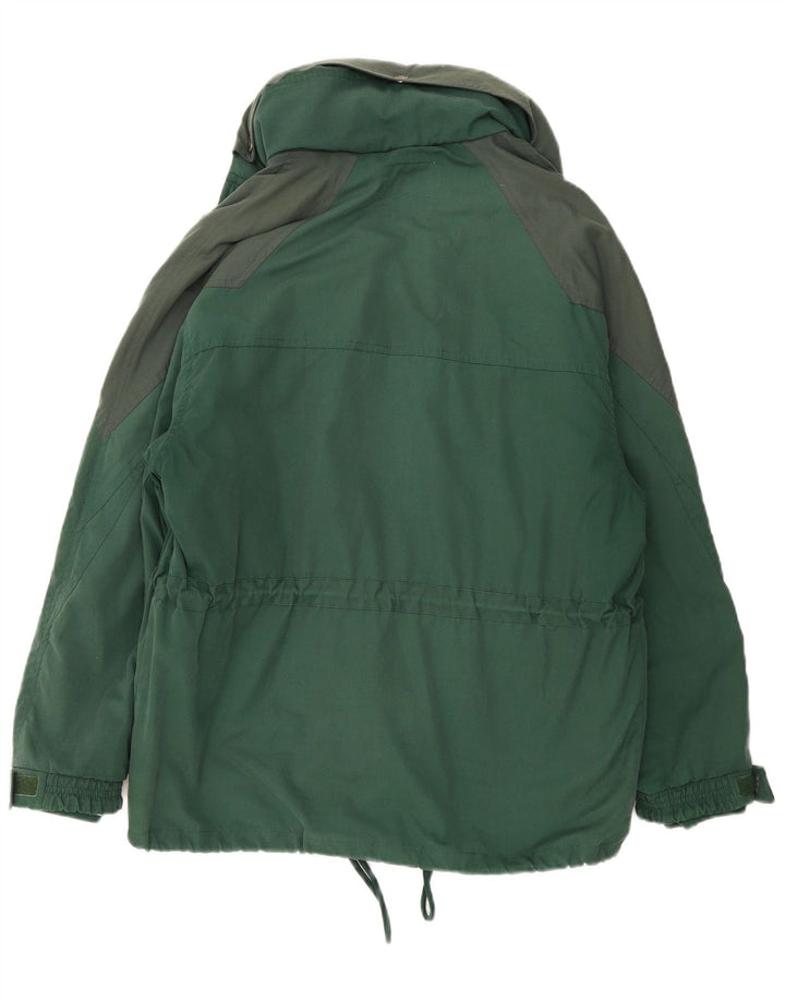 Diadora Chaqueta cortavientos holgada para hombre ES 38 Poliéster verde medio