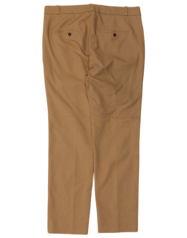 Zara Mujer Pantalón Chino Recto EU 40 Medium W30 L28 Algodón Beige