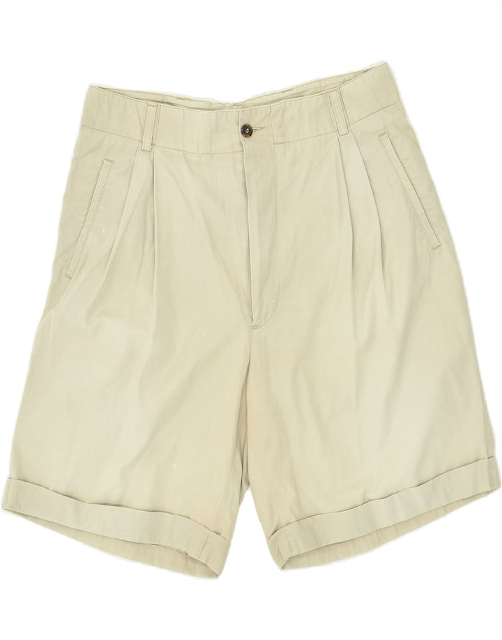 VINTAGE Womens Pegged Chino Shorts IT 46 Large W36 Beige | Vintage Vintage | Thrift | Second-Hand Vintage | Used Clothing | Messina Hembry 