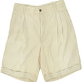VINTAGE Womens Pegged Chino Shorts IT 46 Large W36 Beige | Vintage Vintage | Thrift | Second-Hand Vintage | Used Clothing | Messina Hembry 
