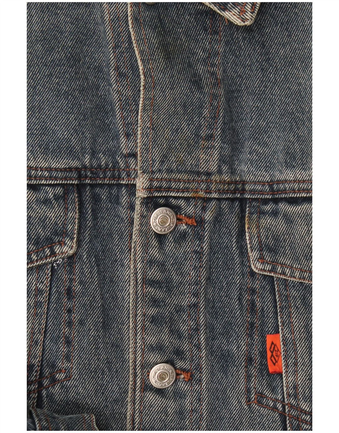 Chaqueta vaquera con cremallera para hombre UK 40 Large Blue