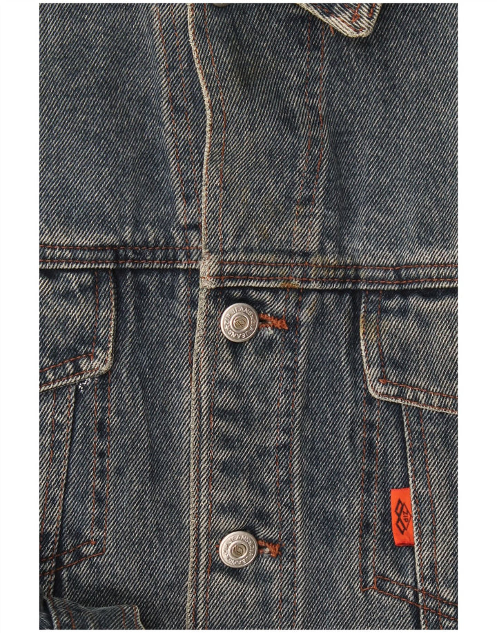 Chaqueta vaquera con cremallera para hombre UK 40 Large Blue
