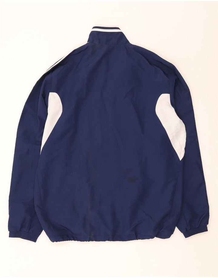 Adidas Hombre Chándal Top Chaqueta Grande Azul Marino Colorblock Poliéster