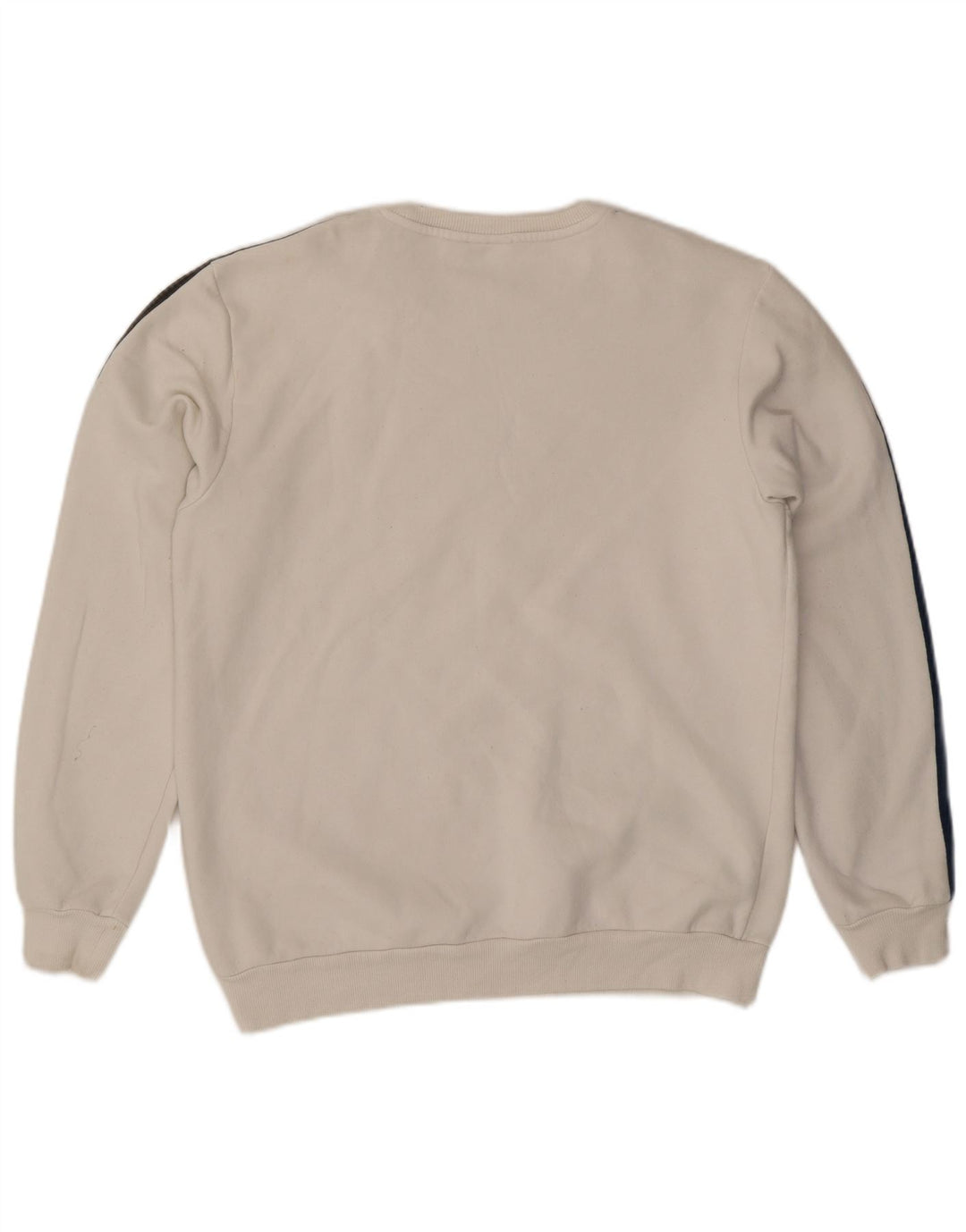 Adidas Hombre Sudadera Jumper Medium Blanco Algodón