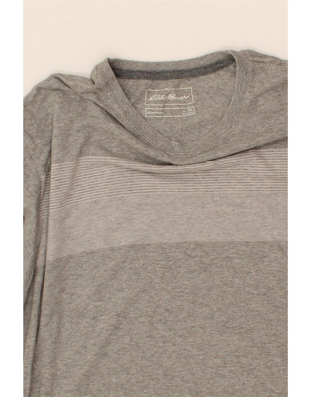 EDDIE BAUER Mens T-Shirt Top XL Grey Cotton Vintage Eddie Bauer and Second-Hand Eddie Bauer from Messina Hembry 