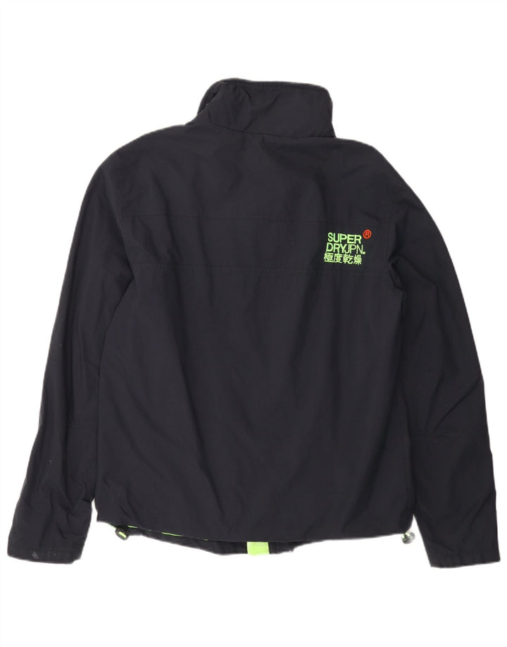 SUPERDRY Chaqueta cortavientos The Windhiker para hombre UK 38 Medium Azul marino