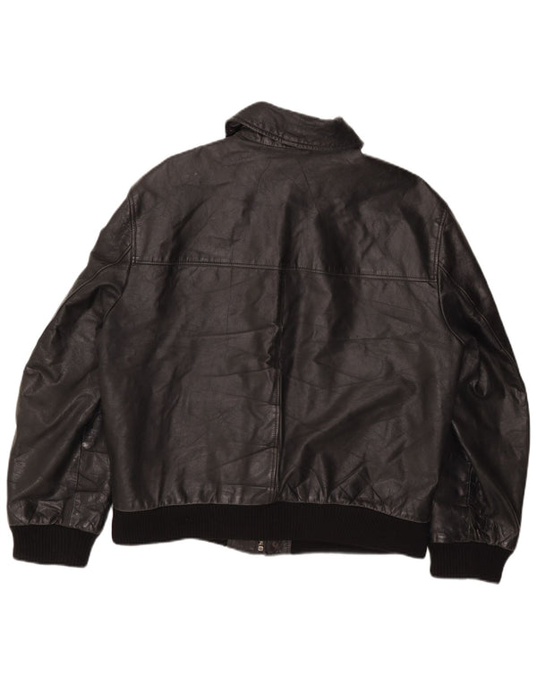 The Bridge Chaqueta de cuero para hombre IT 50 Large Black