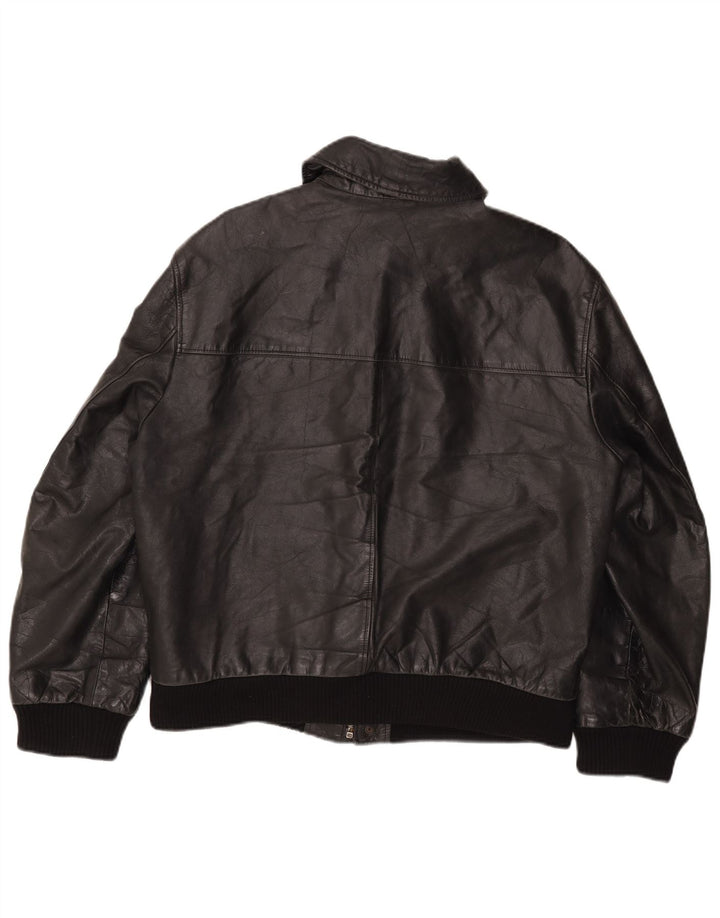 The Bridge Chaqueta de cuero para hombre IT 50 Large Black