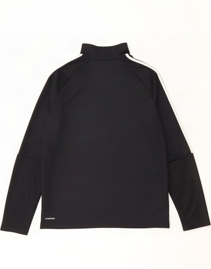 Adidas Hombre Aeroready Zip Neck Jersey Chándal Top XL Poliéster Negro