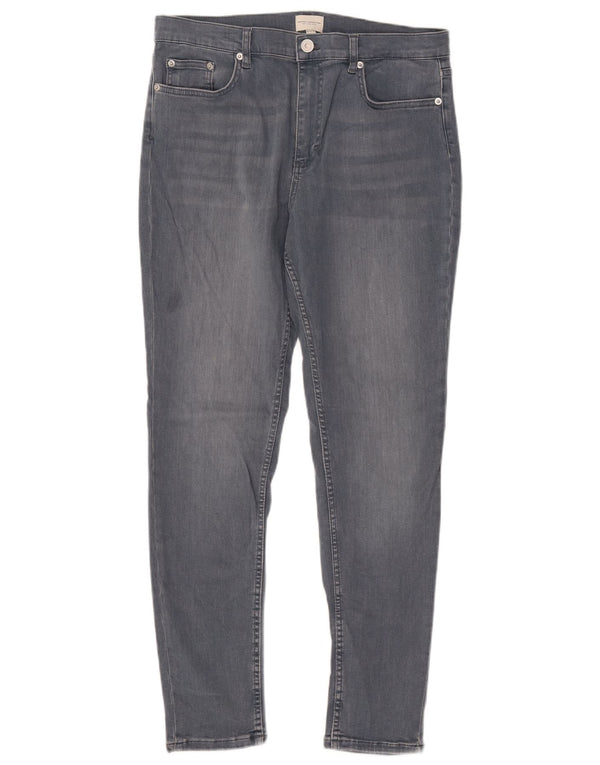 FRENCH CONNECTION Vaqueros ajustados para mujer UK 40 Large W32 L29 Algodón azul