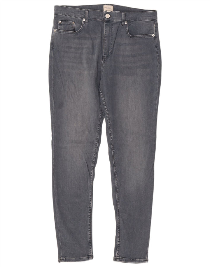 FRENCH CONNECTION Vaqueros ajustados para mujer UK 40 Large W32 L29 Algodón azul