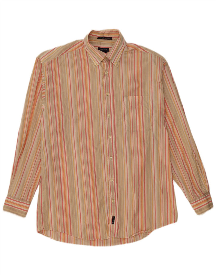 Camisa Gant Hombre Grande Algodón De Rayas Multicolores