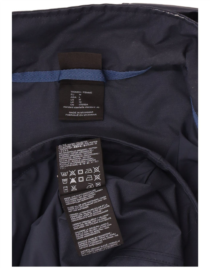 Jack Wolfskin Chaqueta cortavientos con capucha para mujer UK 12 Medium Azul marino