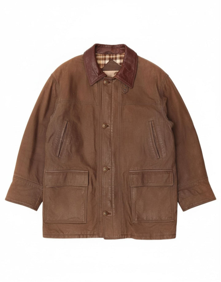CONBIPEL Mens Natural Wear Leather Jacket IT 52 XL Brown Leather