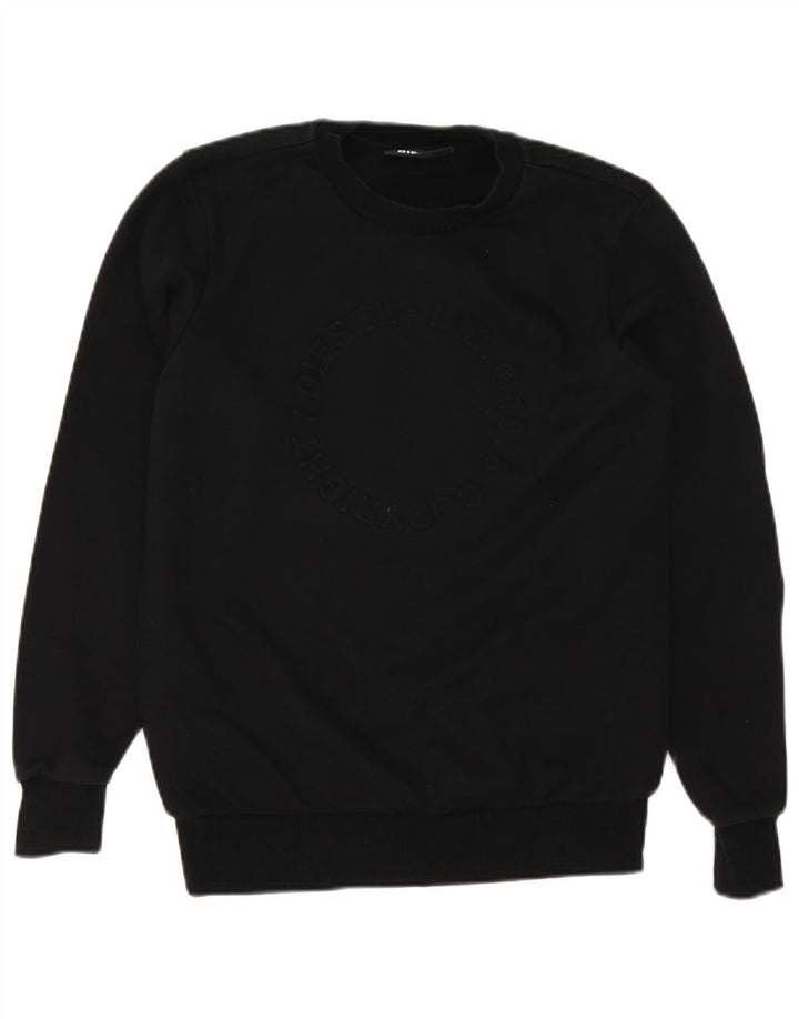 Diesel Hombre Sudadera Jumper XS Negro Algodón