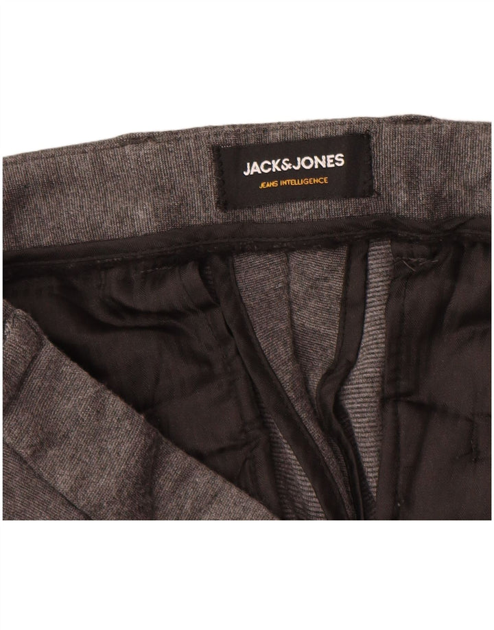 JACK & JONES Pantalón chino Marco Slim para hombre W36 L32 Viscosa gris