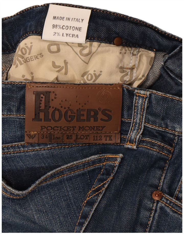 Roy Rogers Vaqueros ajustados para mujer W34 L32 Algodón azul