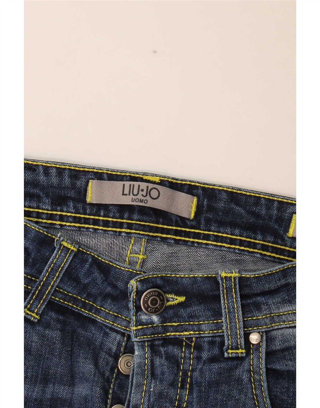 Vaqueros ajustados desgastados para hombre Liu Jo W32 L29 Azul marino