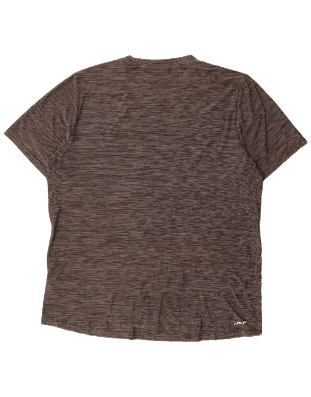 Adidas Hombre Aeroready Camiseta Top Grande Gris Moteado Poliéster