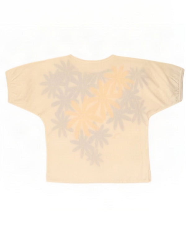 Camiseta vintage para mujer Top UK 44 Medium White Floral