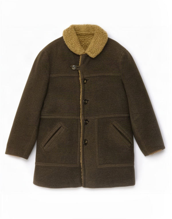 Anfor Abrigo Sherpa para Mujer UK 44 Grande Caqui