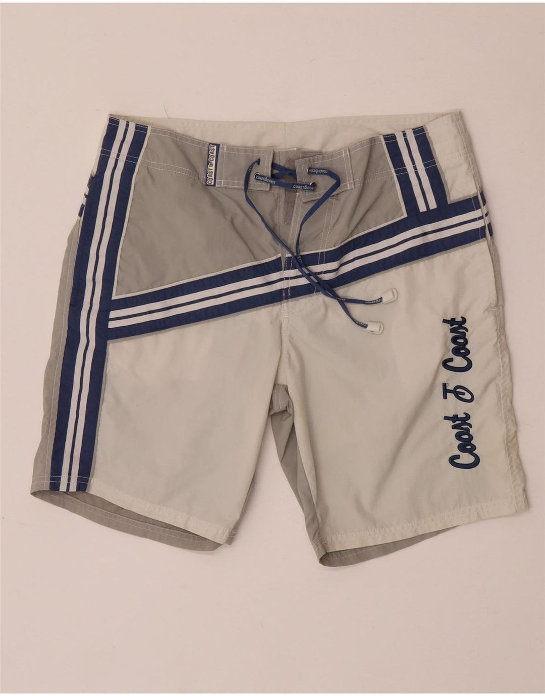 Bañador Coast Hombre Con Estampado De Poliamida Color Block Gris Medio
