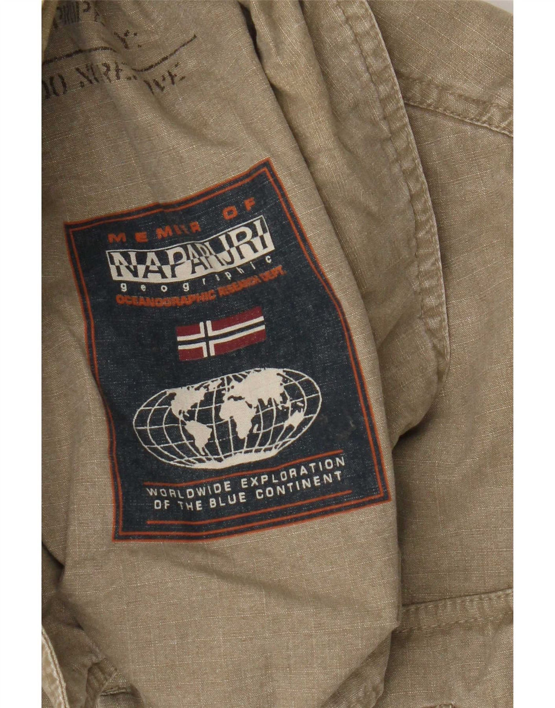 Napapijri Chaqueta utilitaria Geographic para hombre UK 38 Medium Khaki